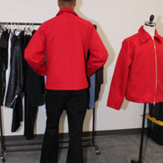 RED COTTON TWILL JACKET