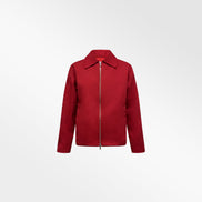 RED COTTON TWILL JACKET