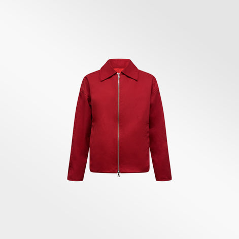 RED COTTON TWILL JACKET
