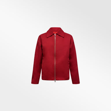 RED COTTON TWILL JACKET