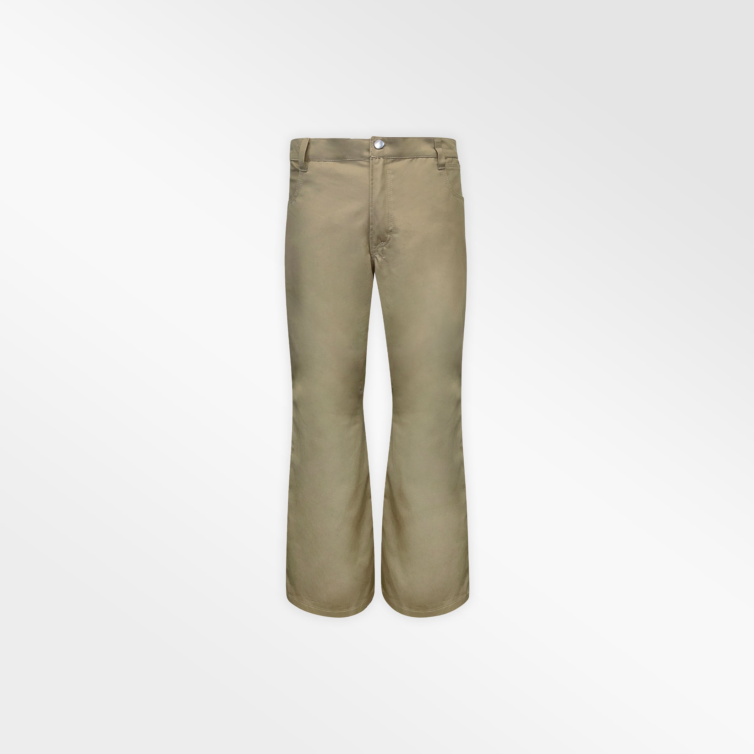 KHAKI COTTON TWILL PANTS