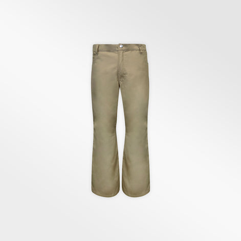 KHAKI COTTON TWILL PANTS