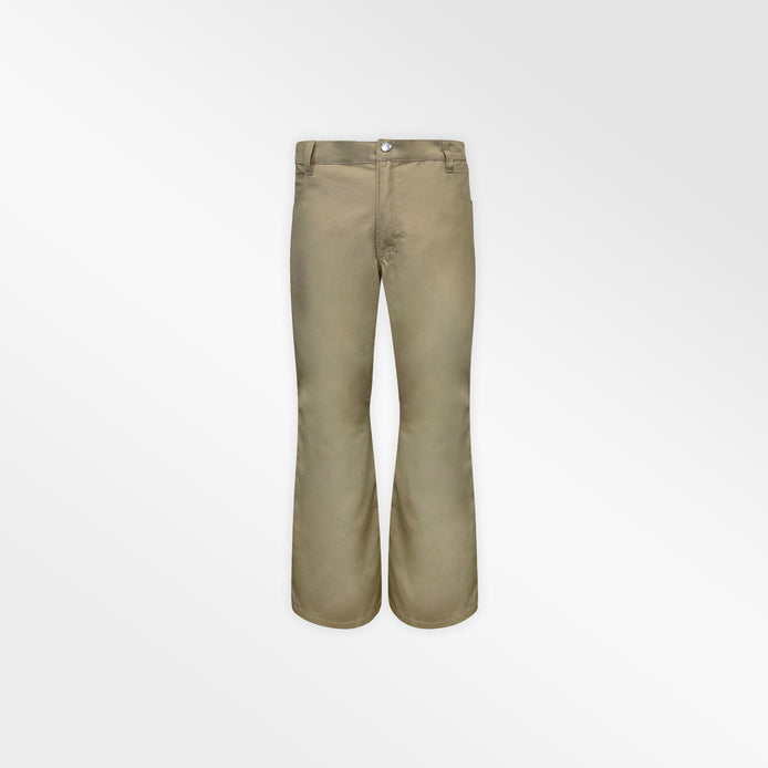 KHAKI COTTON TWILL PANTS