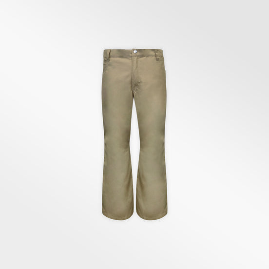 KHAKI COTTON TWILL PANTS